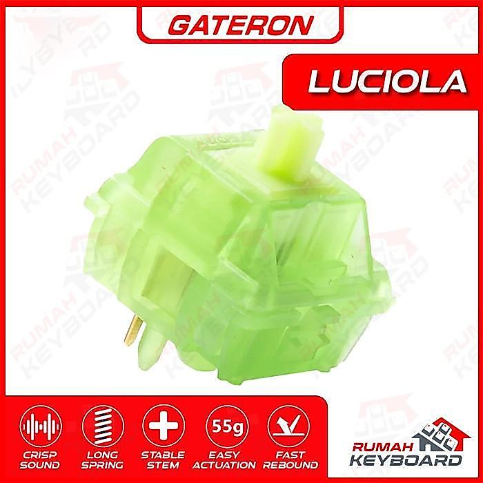 SWITCH - GATERON - LUCIOLA - 5 PIN - 55g - PCB MOUNT - LUBE