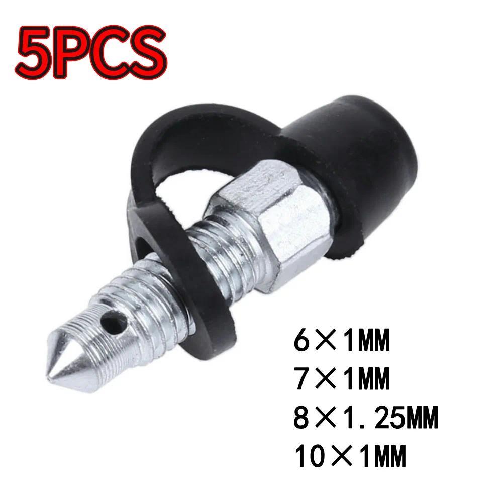 Sekrup Pembuangan Angin Kaliper Rem Sepeda Motor, Pompa Rem Sepeda Motor Portabel/Sekrup Pembuangan 