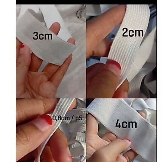 Karet Elastis Kiloan 0,5 cm sampai 4 cn grade B / Karet Elastis kolor