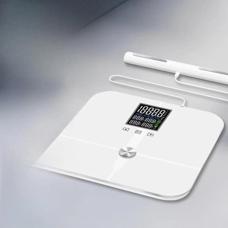Glass Body Fat Scale Application Digital Health Fat Measurement Body Composition Large Display Body 