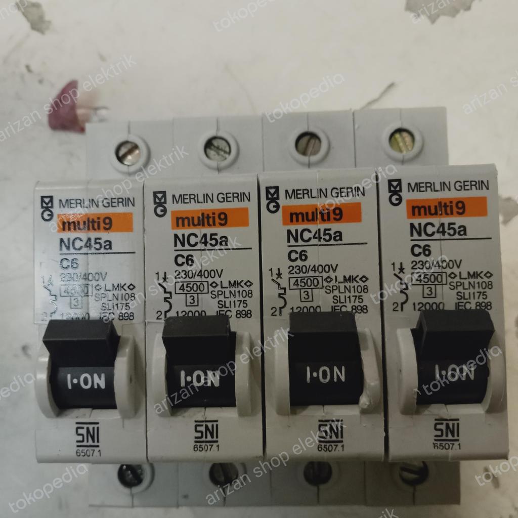 MCB nc45N/A Merlin gerin 1p 6a,10a,16a, 20a