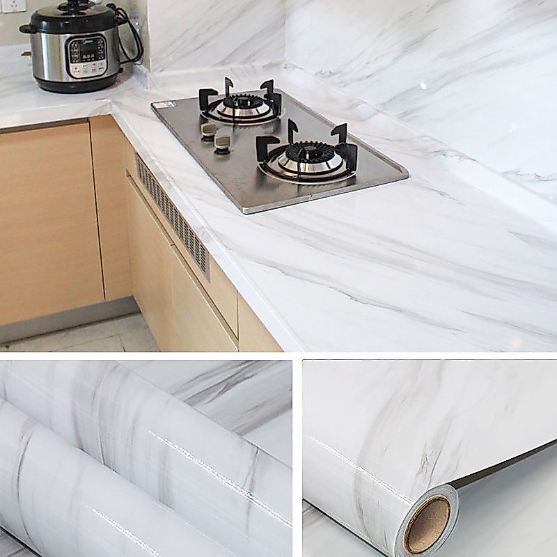 wall sticker marmer marble glosy mengkilat premium