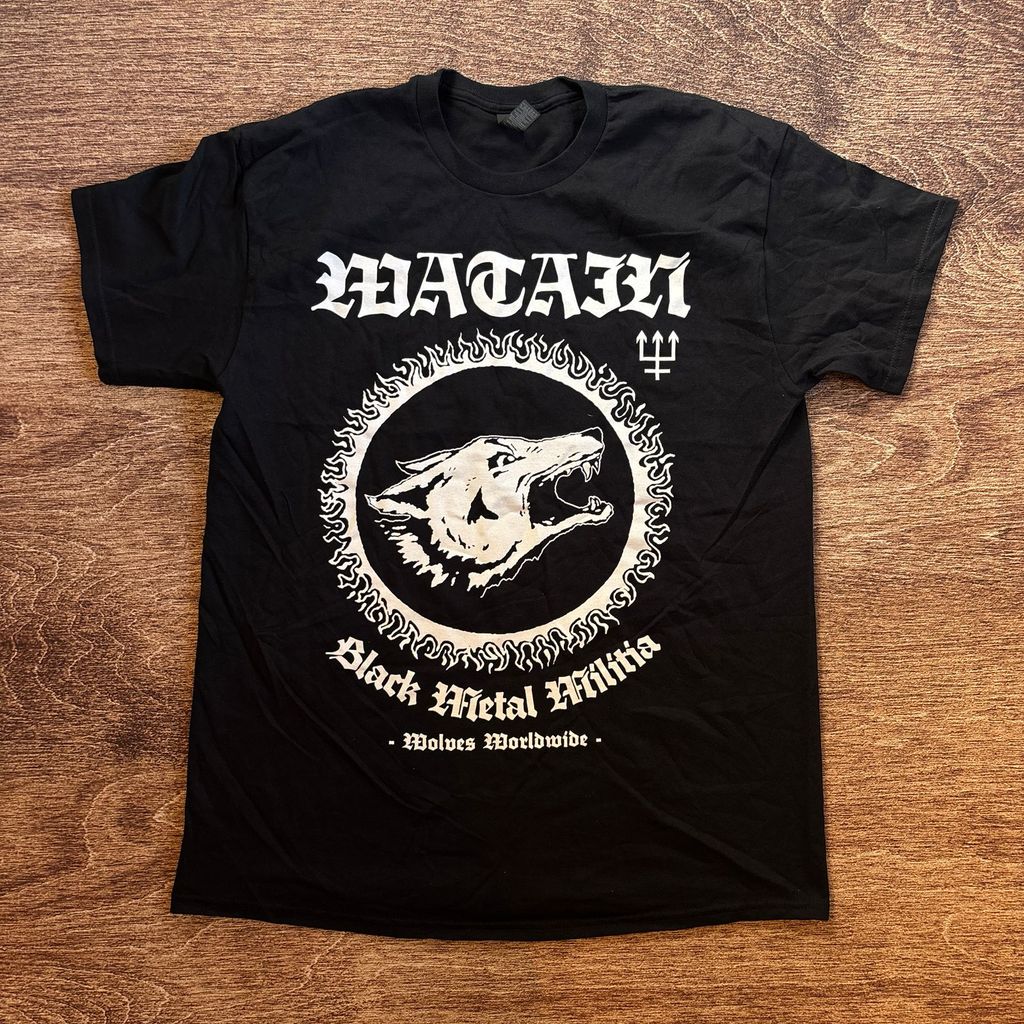 KAOS BAND OFFICIAL WATAIN BLACK - METAL MILITIA TSHIRT ORIGINAL MERCHANDISE