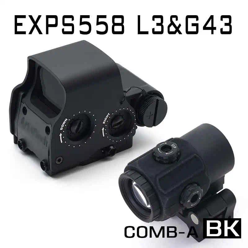 New Evolution Gear EXPS3 558 Red Dot Holographic Sight for Rifle Airsoft and Hunting Night Vision wi