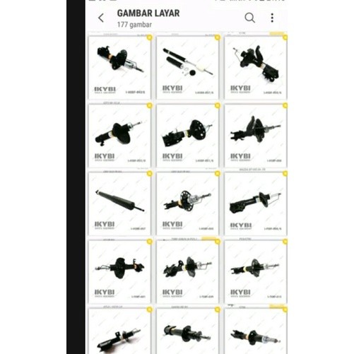 Shockbreaker sokbeker shokbreker Toyota starlet ikybi iso9001 depan kanan