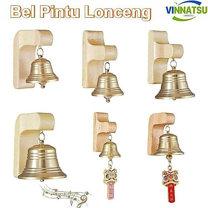 ZASSAT Vinnatsu Bel Pintu Lonceng Pintu Kuningan Bel Pintu Kenari Magnetic Wind Chimes Bel Dekorasi 