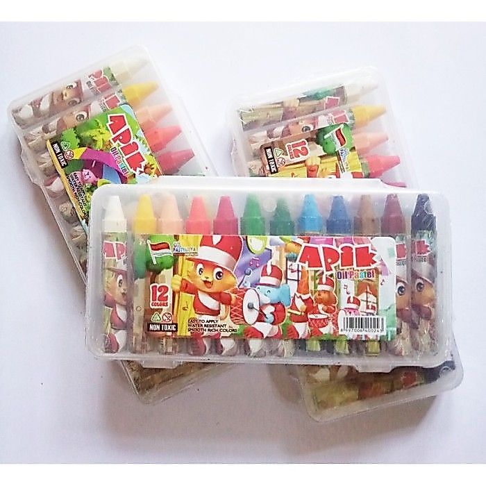 CRAYON APIK 12 WARNA APIK CRAYON WARNA WARNI MURAH