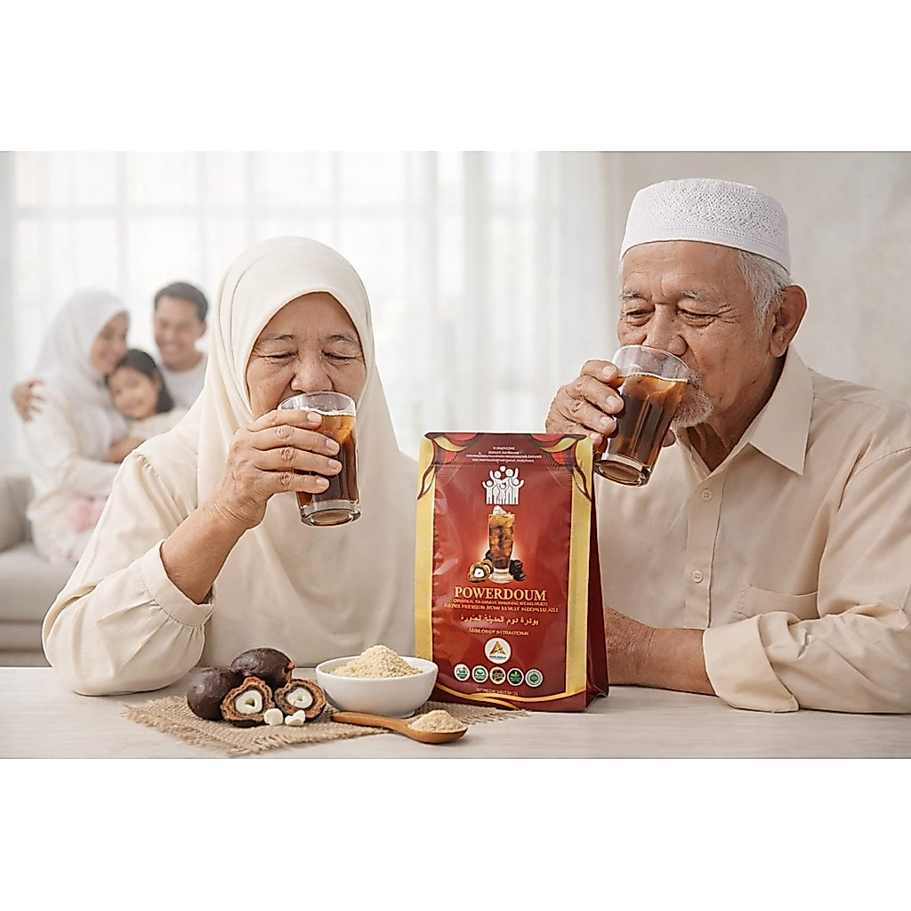 [BEST SELLER] KESEHATAN ORANG TUA POWERDOUM SERBUK BUAH DOUM / ZURIAT ASLI MADINAH AL-MUNAWWARAH ARA