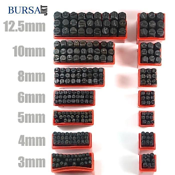 STEMPEL CETAKAN KETOK HURUF NOMOR A-Z LOBANG BAJA KULIT DLL