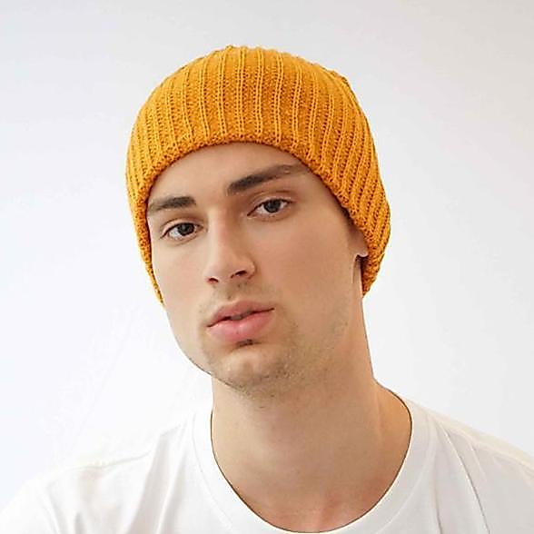 Topi Kupluk Rajut Beanie Hat Polos Topi Gunung Mustard