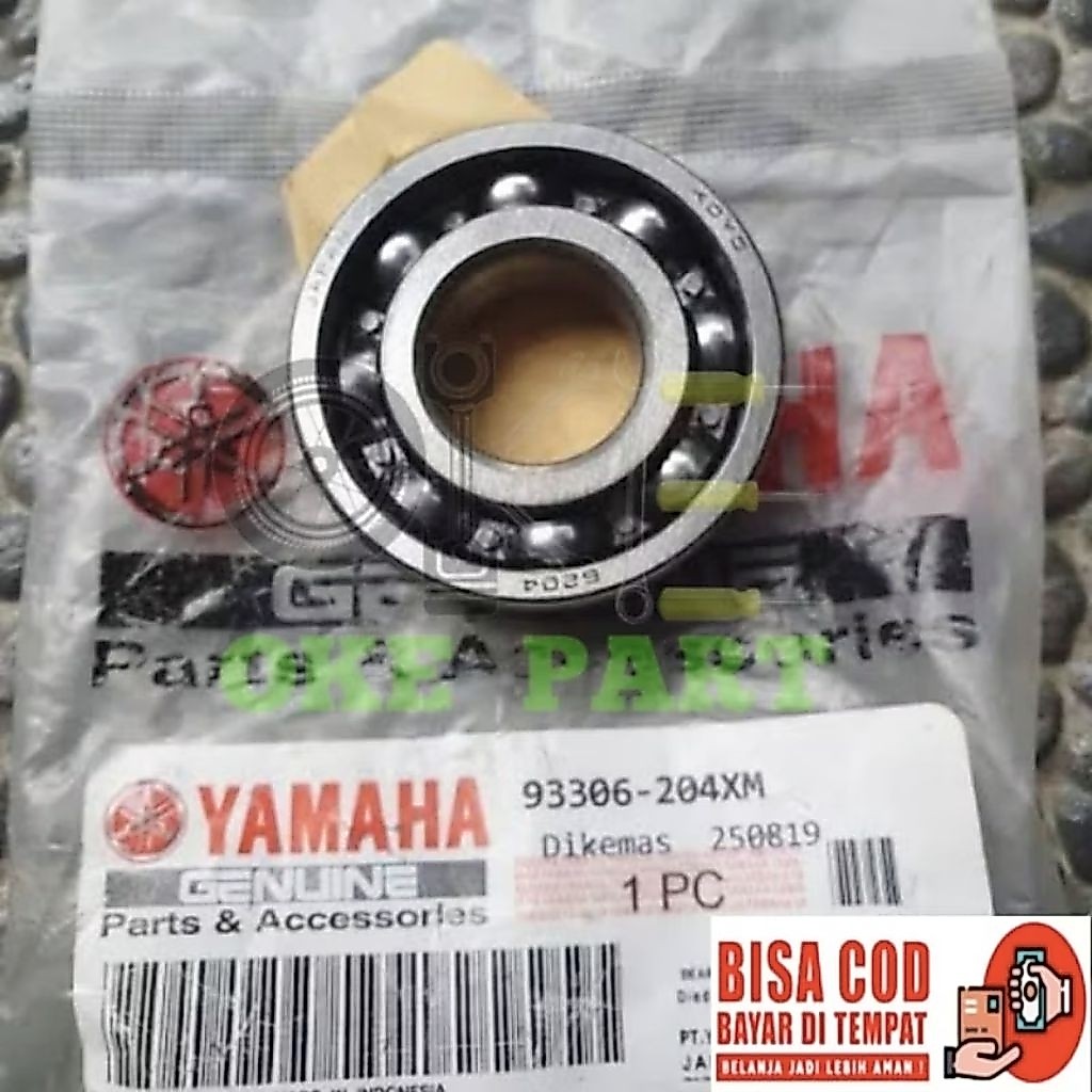 Laher Bearing 6204 as pully belakang nmax mio m3 aerox