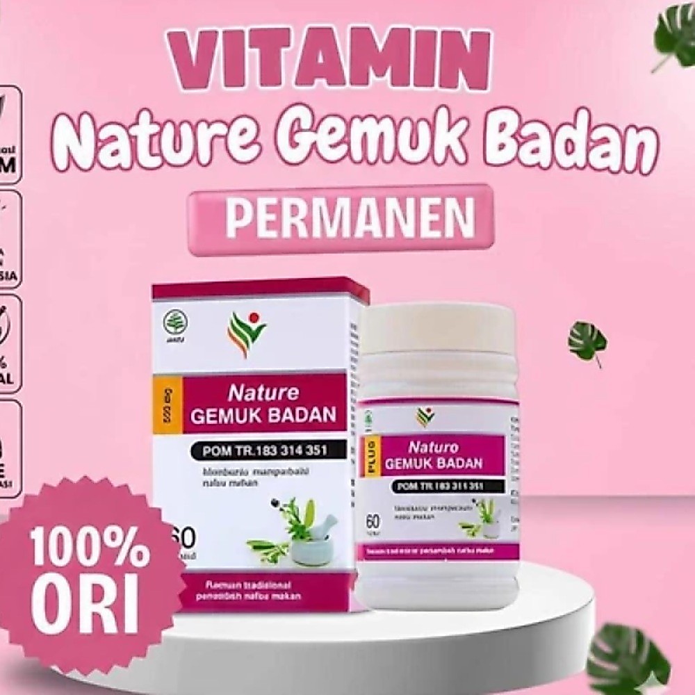 Paling Banyak dicari - Obat Gemuk Badan Permanen Bpom Nature Gemuk Badan Suplemen Penggemuk Badan Am