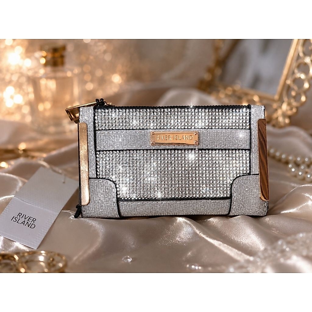 dompet bigold glitter River Island