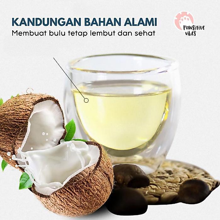 PAWSITIVE VIBES - Shampo Kucing Anti Rontok Pelebat Bulu - Shampoo Kucing Cegah Bulu Rontok -
