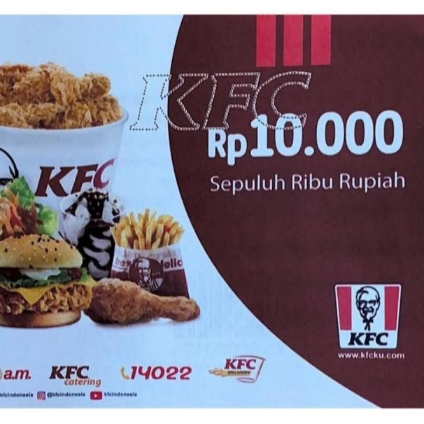 Voucher KFC 10.000 TiDAK DI JUAL