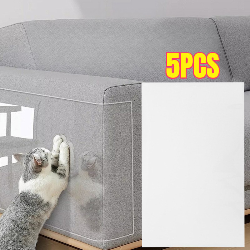 5PCS Stiker Pelindung Sofa Kucing Kuku Stiker PVC Anti Gores- Sticker Anti Cakaran Kucing