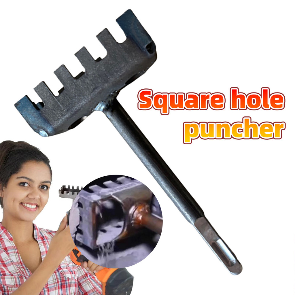 

1pc Tukang Listrik Pembolong Tipe 86 Quenching suhu tinggi untuk daya tahan Pelubang palu listrik bergagang persegi