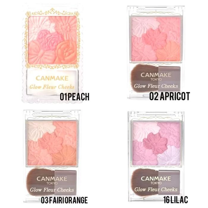 Canmake Glow Fleur Cheeks jepang - 03 Fairy Orange