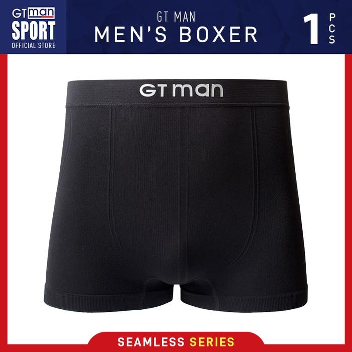 Boxer Celana Dalam Pria GT MAN A05 Isi 1 Pcs - Boxer Briefs Men - Grey, L-XL Terlaris