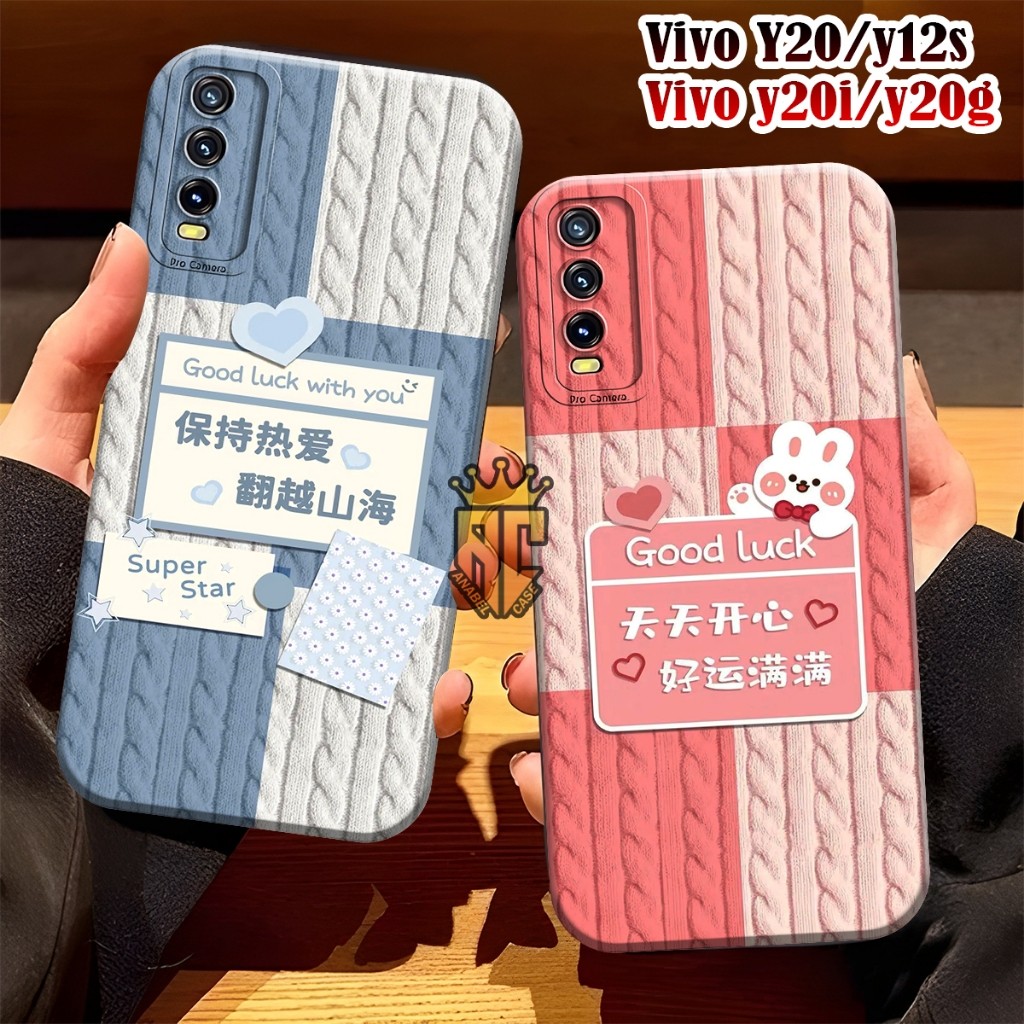 Softcase VIVO Y12S Y20 Y20S Y20A Y20SG Y20I Fashion Case Motif bumper Bear Cute - Case Cute - Case V