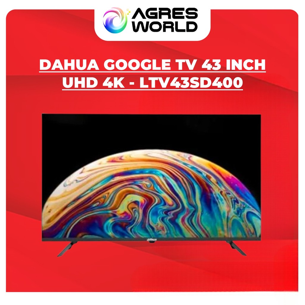 DAHUA GOOGLE TV 43 INCH UHD 4K - LTV43SD400 - ANDROID SMART TV 43 INCH 4K UHD IPS MATRIX NETFLIX SUP