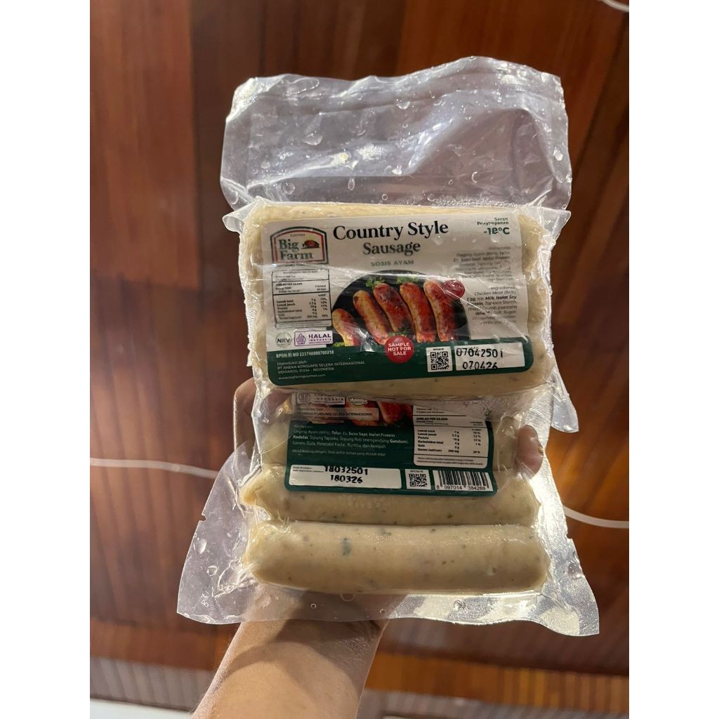 

Big Farm Country Style Sausage / Sosis Ayam Big Farm / Chicken Sausage Big Farm