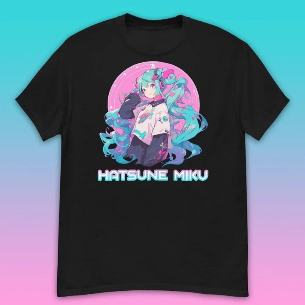Kaos Baju Hatsune Miku Men Baju Anime Kaos Hatsune Miku