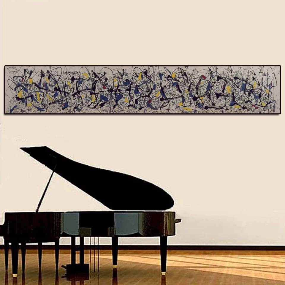 

Number 31 by Jackson Pollock World famous artwork reproduction Hand painted abstract oil painting on canvas Decoration for home