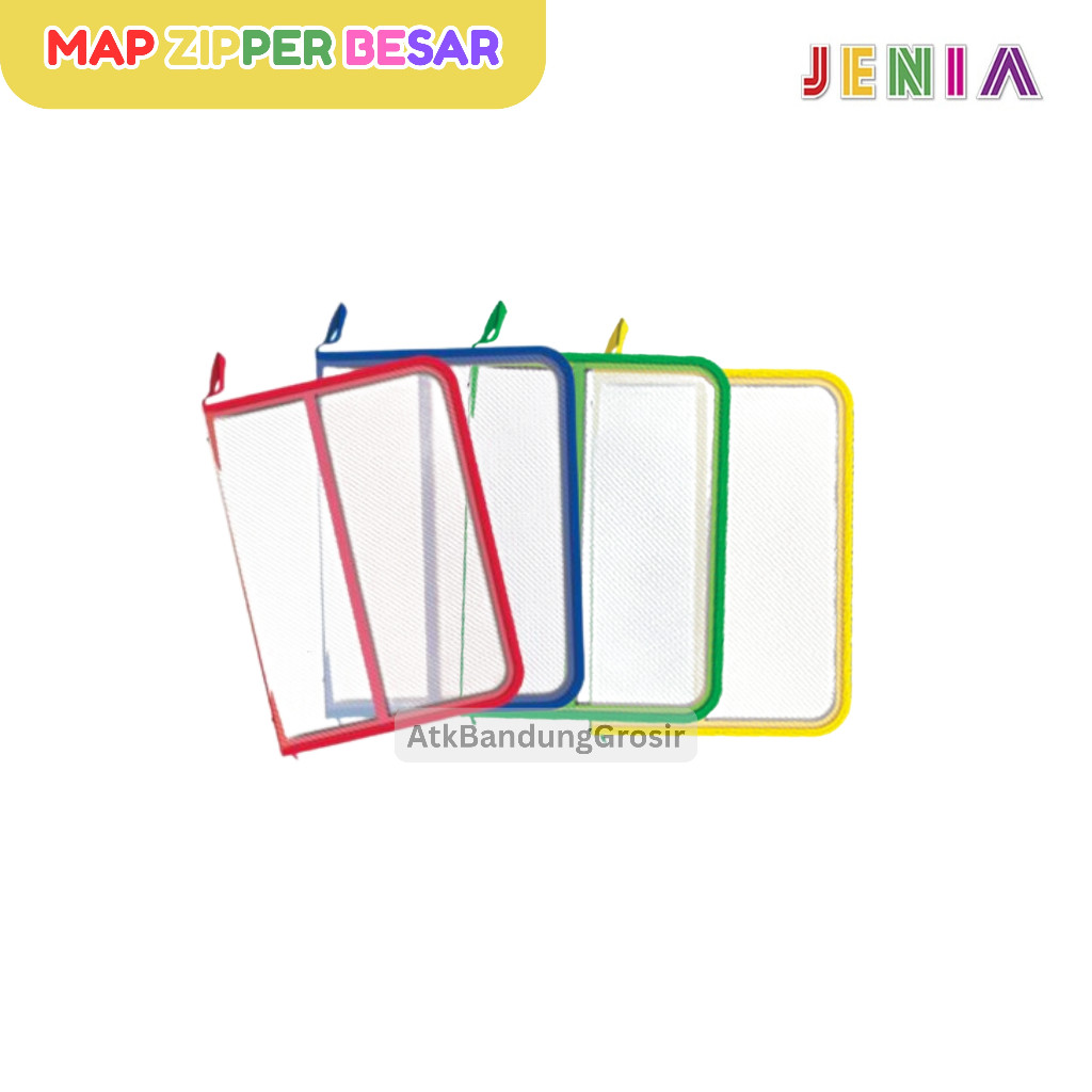 

Map Dokumen File Zipper Jaring Besar Merek Jenia Map Transparant - SATUAN- SHAGB