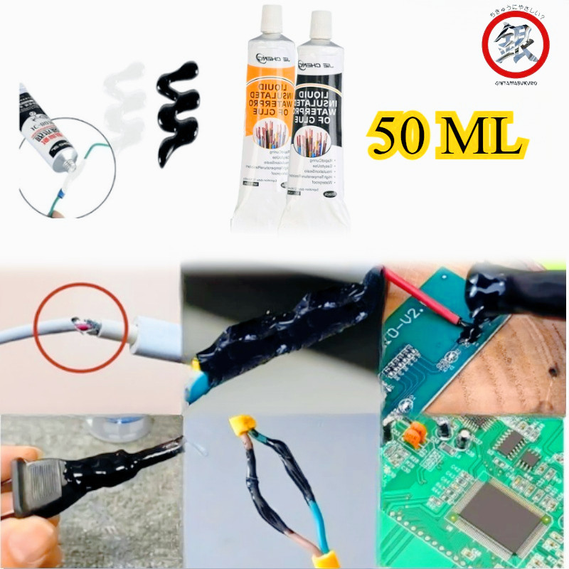 Lakban Cair Tahan Air 50ml Pasta Isolasi Cepat Kering Untuk Perbaikan Kabel & Papan Sirkuit Pasta Pe