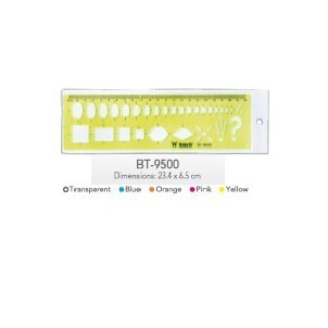 

BPP Penggaris General Template Butterfly 9500