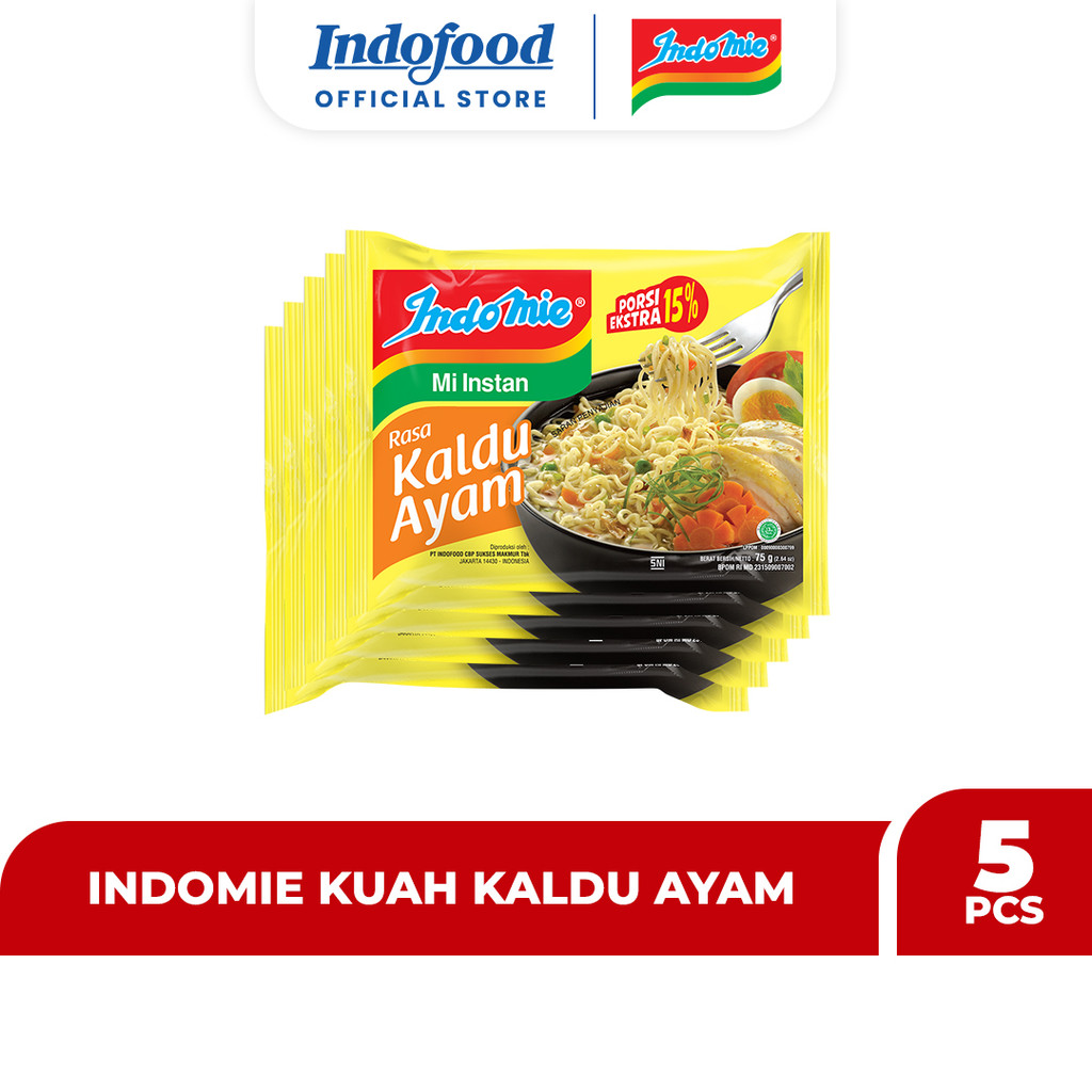 

5 PCS - Indomie Kuah Kaldu Ayam 75 Gr