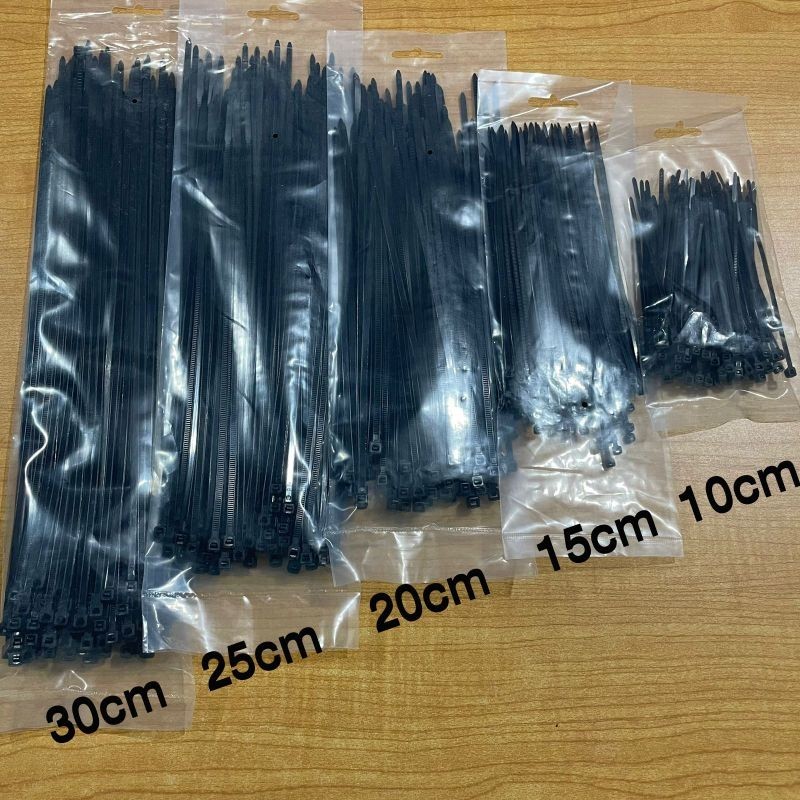 

Kabel Ties / Tali ties / tali krek hitam 10 cm / 15 cm / 20 cm / 25 cm / 30 cm