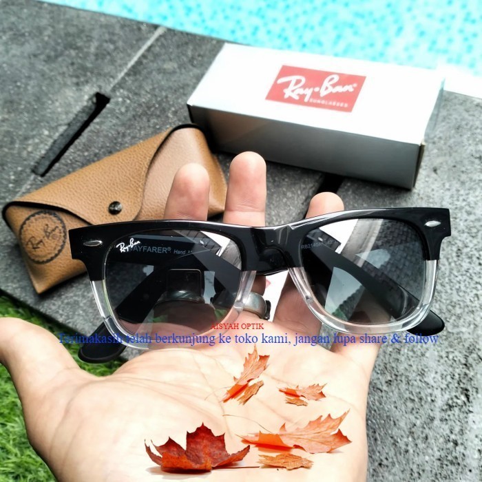 KACAMATA SUNGLASSES RAYBAN WAYFARER TWOTONE GRADE A SUPER PREMIUM MEWAH