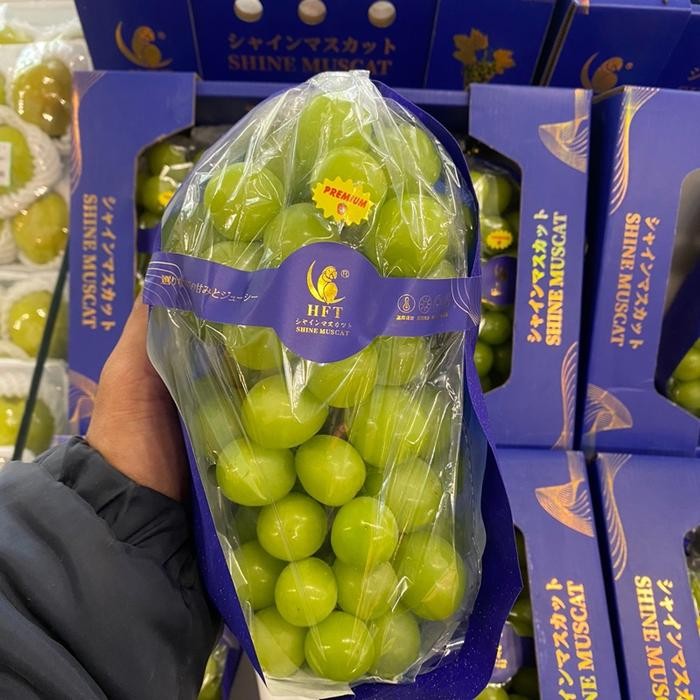 

Anggur shine muscat manis / anggur hijau muscat premium 1 kg