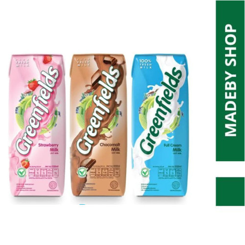 

DIJUAL PER PCS GREENFIELDS UHT MILK 250ML (SATU KARTON 24X250ML)
