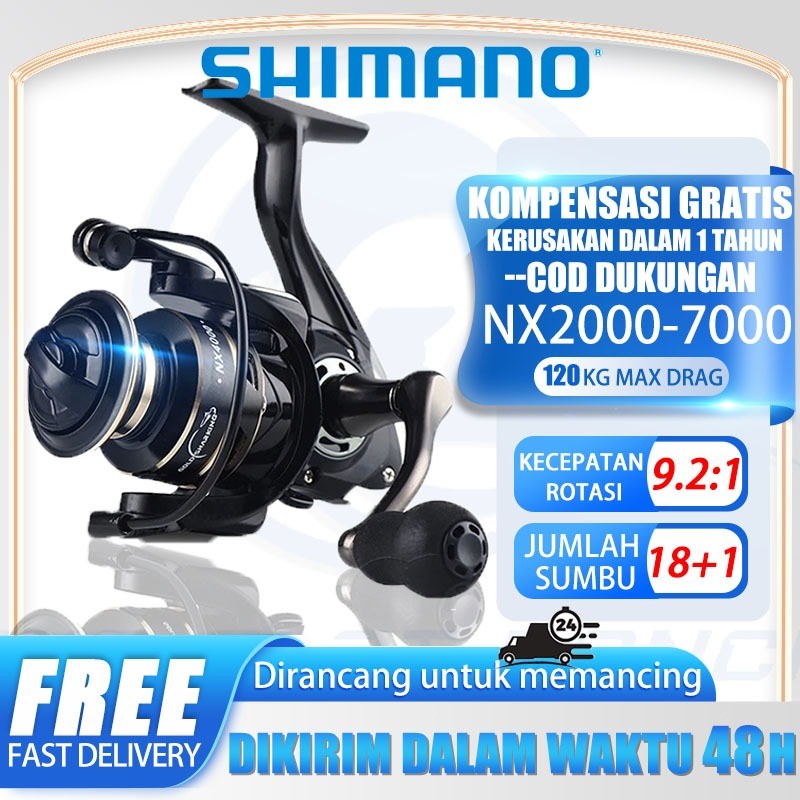 Pancing Reel NX2000-7000 Fishing Reel Spinning Reel Murah Kuat Metal Casting Reel Casting Rod
