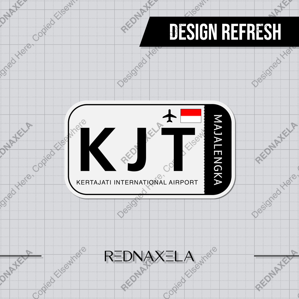 

Stiker Vinyl Kertajati International Airport Code KJT Sign Sticker