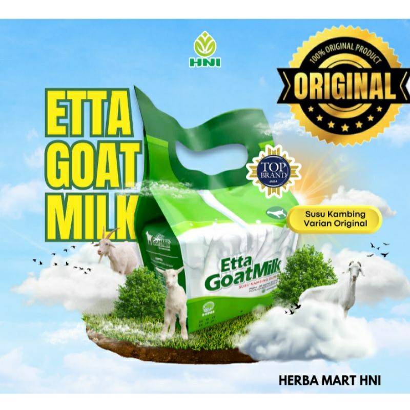 

NEW Etta Goat Milk HNI HPAi EGM (Susu Kambing Ettawa) 10 SACHET