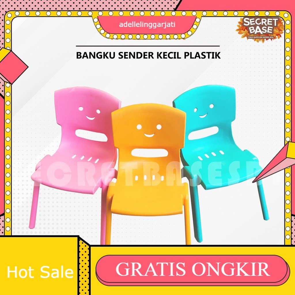 KURSI ANAK - Bangku Sender Kecil Plastik / Kursi Pendek Belajar Playgroup