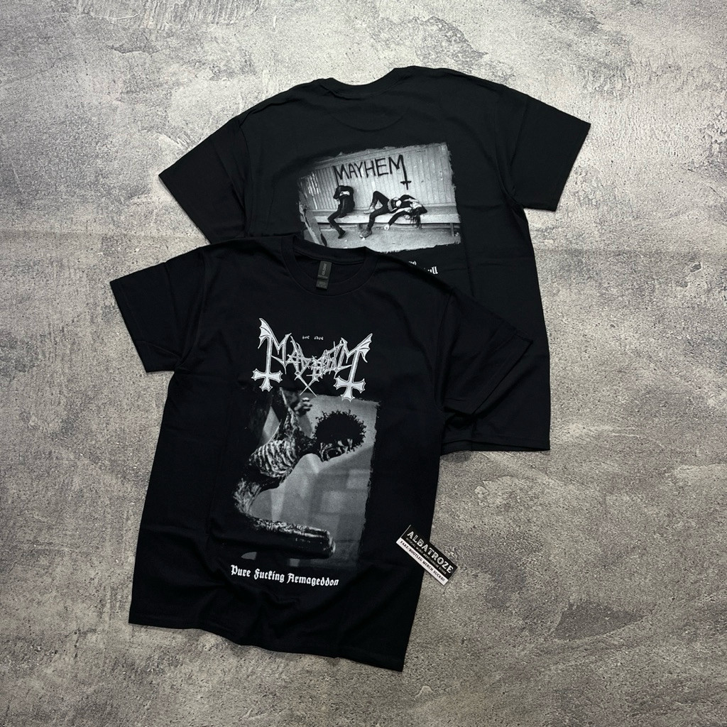 (COD) T-SHIRT / KAOS BAND OFFICIAL MAYHEM - PURE FUCKING ARMAGEDDON