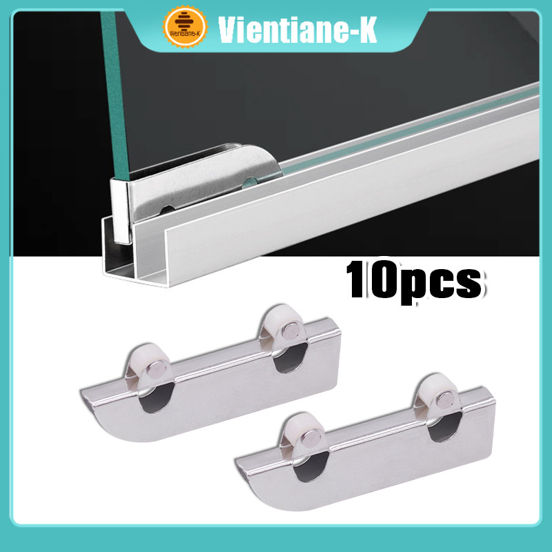 10Pcs Kaca Pintu Geser Roda / Roda Rel Pintu Geser / Roda Sliding Kaca