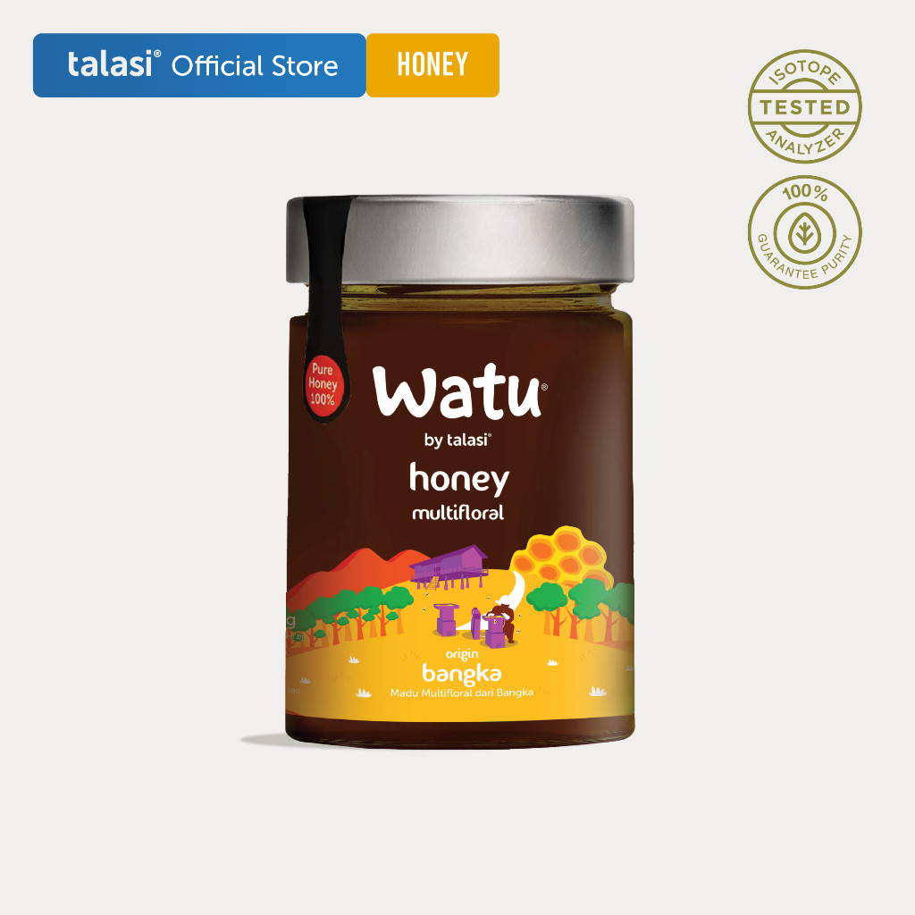 

Origin Bangka 400gr, Talasi Watu Honey - Madu Murni