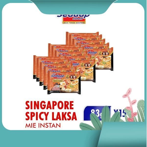 

Sedaap Mie Instan Singapore Spicy Laksa 83 Gr x 15 Pcs