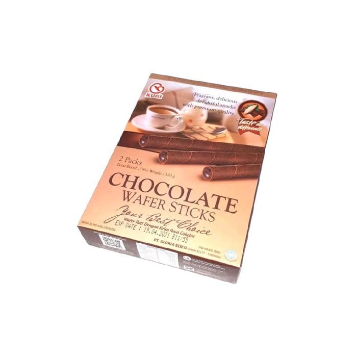 

Kugi cokelat milk wafer stick 120gr