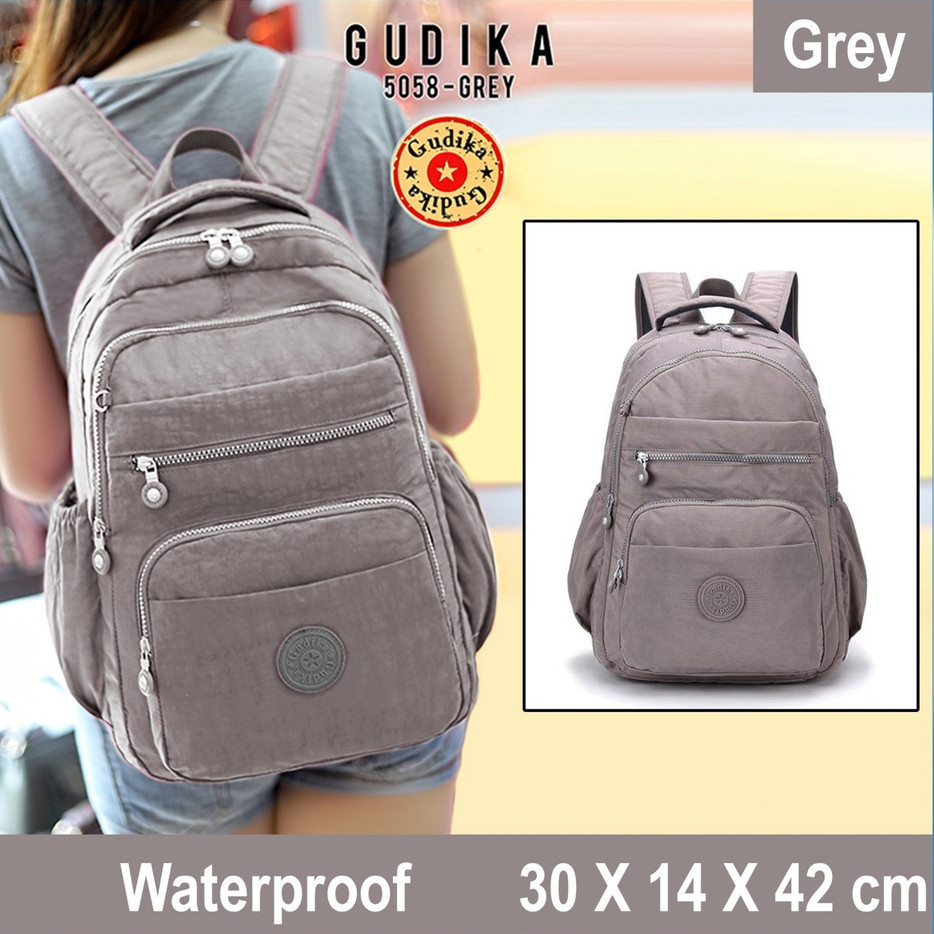 GUDIKA Bags 5058 - Backpack Branded Waterproof - Tas Ransel Laptop 16 Inc Import - Tas Sekolah Besar