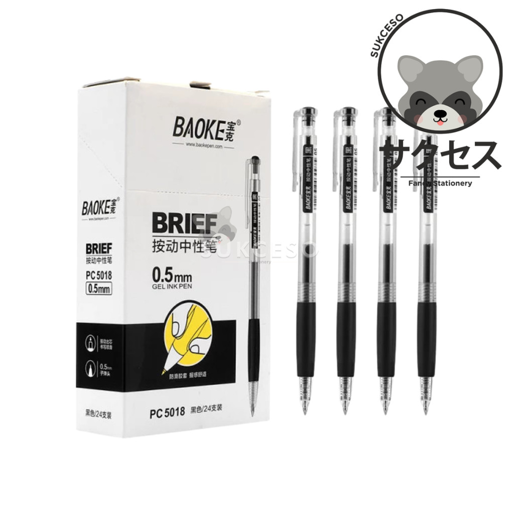 

Baoke Gel Pen Pulpen Pena PC-5018 0.5mm
