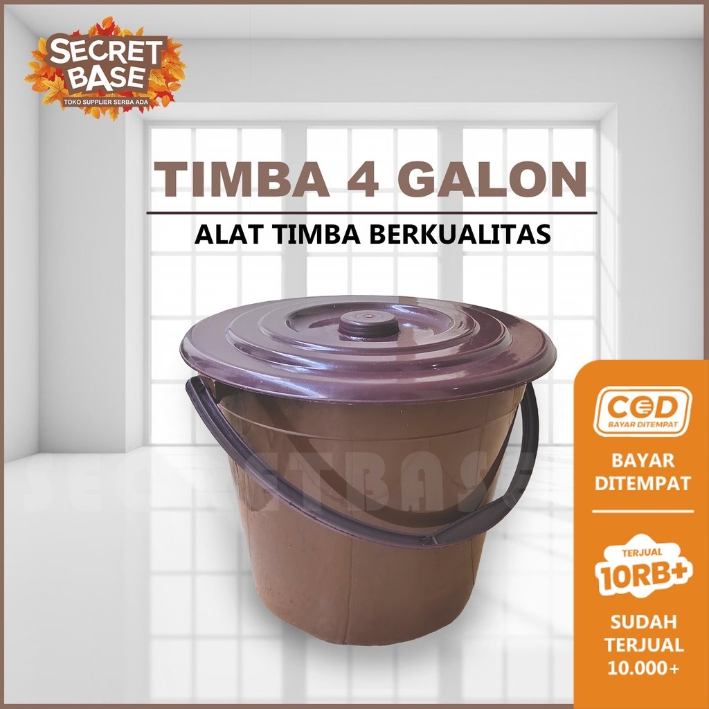 TIMBA AIR TUTUP - Gagang / Timba / Ember Tutup / Ember Plastik Murah