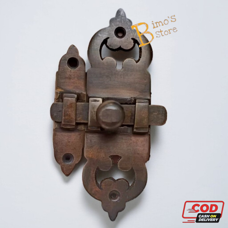 Slot Pintu Kuningan Kunci Pintu Grendel Pintu  Grendel Jendela  Grendel Slot Samping Kuningan WB