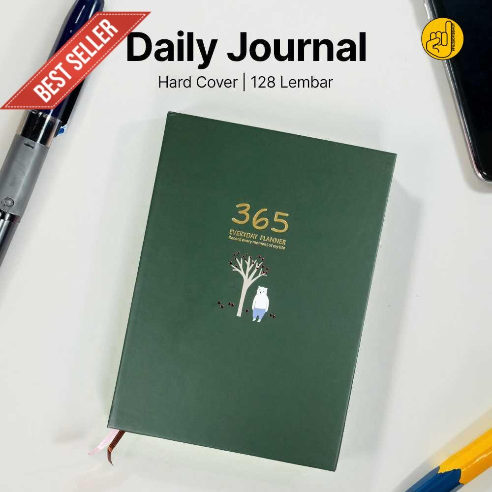 

baldan DingDongTu Buku Diary 365 Hari Daily Journal Hard Cover 128 Lembar - DDT-4083 good quality